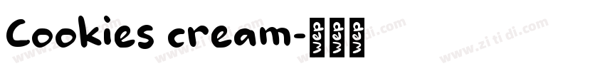 Cookies cream字体转换